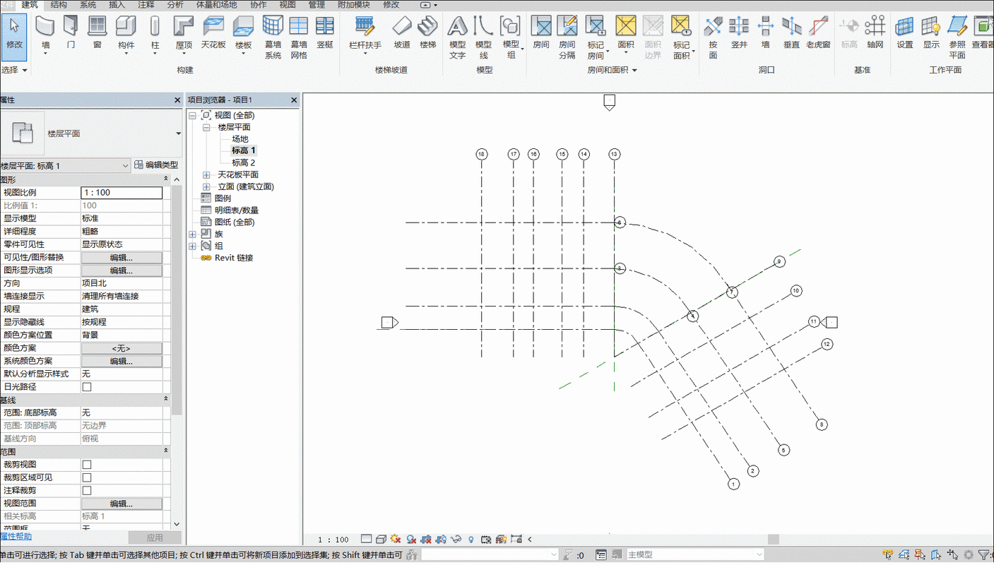 如何使用Revit绘制轴网标高 - BIM,Reivt中文网