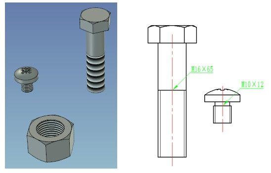 如何在CAD中绘制三维螺丝图 - BIM,Reivt中文网