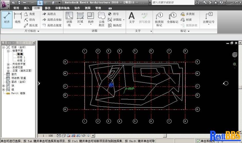 为什么无法显示Revit轴网标注？