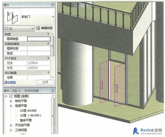 如何在Revit幕墙中添加门？ - BIM,Reivt中文网