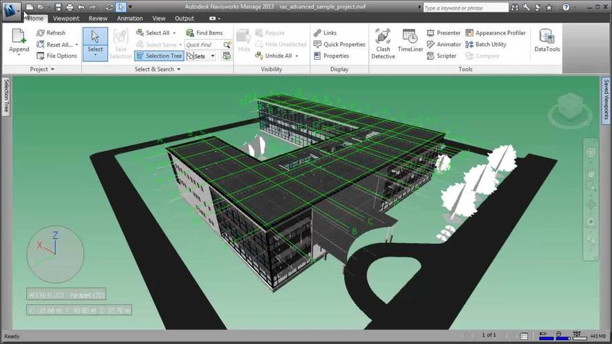 查询标高的Navisworks