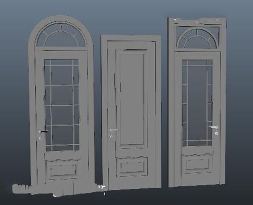 门的3DMax模型素材 - BIM,Reivt中文网