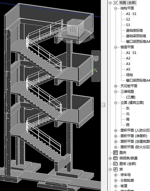 如何在Revit中创建多层楼梯 - BIM,Reivt中文网