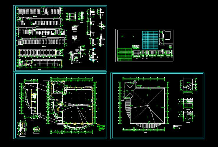 简单的CAD建筑平面图图片 - BIM,Reivt中文网