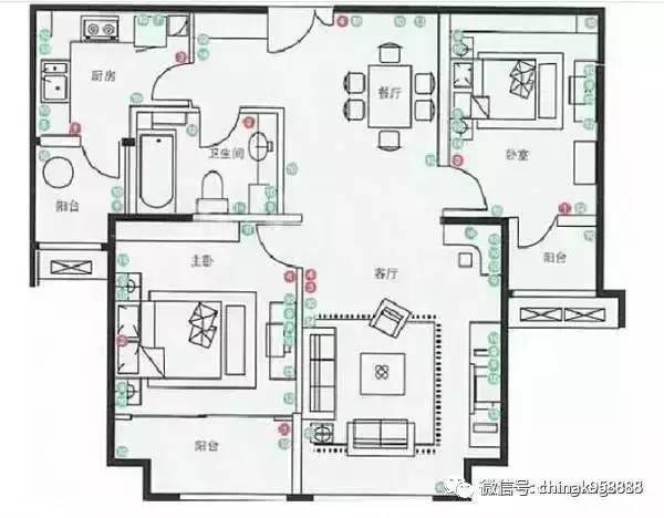 学会用CAD绘制装修平面布置图、电器插座平面布置图和照明排风平面布置图 - BIM,Reivt中文网