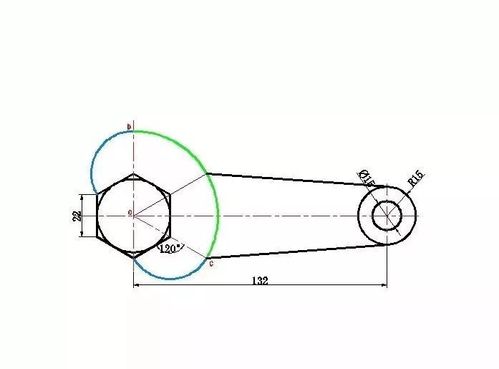 CAD绘制扳手的步骤