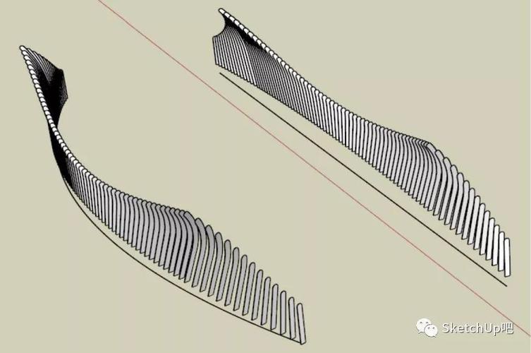 SketchUp制作双曲弧形景观桥教程（寻找双曲弧形铝单板厂家） - BIM,Reivt中文网