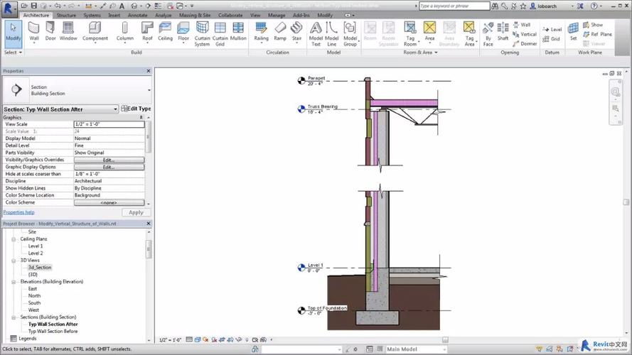 如何在Revit中设置墙体 - BIM,Reivt中文网
