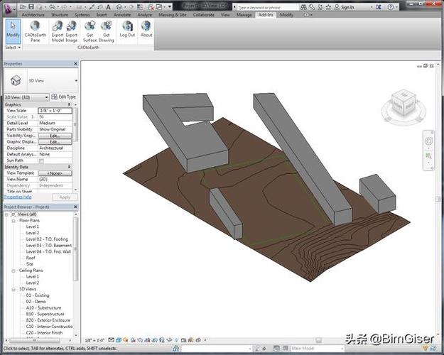 如何使用Revit绘制地形图 - BIM,Reivt中文网