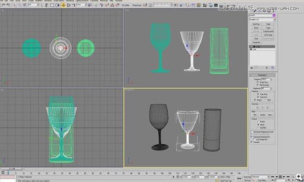 3DSMAX教程：制作逼真的玻璃杯 - BIM,Reivt中文网