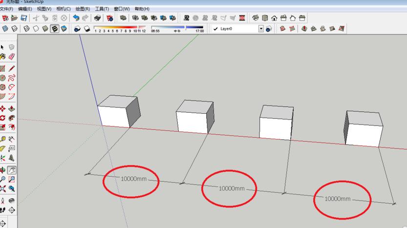 SketchUp草图大师：多个图形复制的方法与技巧 - BIM,Reivt中文网