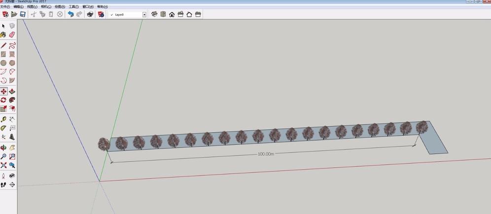 Sketchup草图大师：如何快速在道路上添加树木 - BIM,Reivt中文网