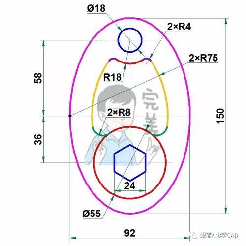 如何在CAD2023中准确找到椭圆的四个关键点 - BIM,Reivt中文网