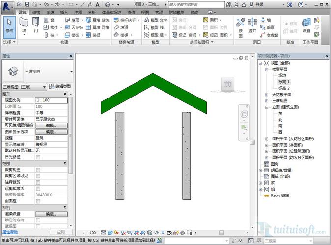 Revit中如何将柱子与屋顶连接 - BIM,Reivt中文网