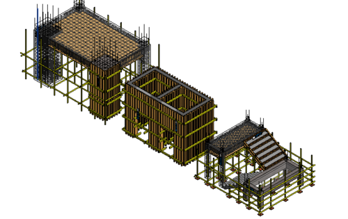 Revit柱子外露于墙体之外 - BIM,Reivt中文网