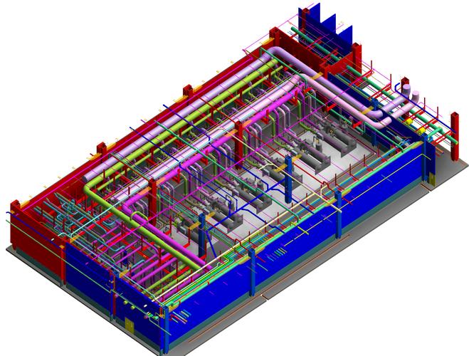 BIM管线布置原则在机房工程中的应用 - BIM,Reivt中文网