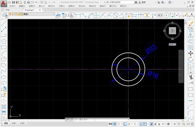 如何使用CAD2023在两点间创建圆形 - BIM,Reivt中文网