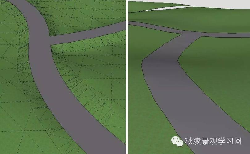 如何使用SU草图大师在复杂地形上进行道路铺设 - BIM,Reivt中文网