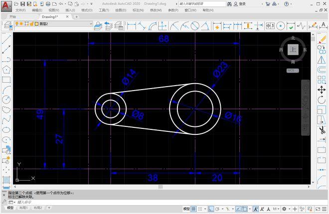 如何在CAD2023中绘制圆内切的正方形 - BIM,Reivt中文网