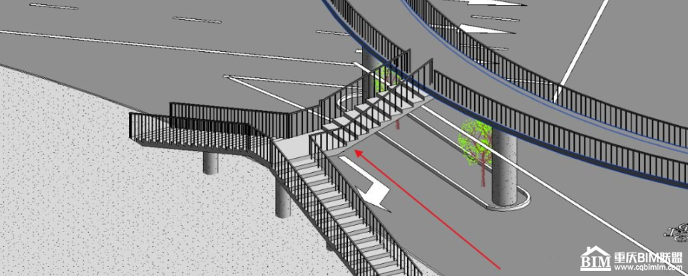 Revit软件中的楼梯栏杆扶手出现间断 - BIM,Reivt中文网