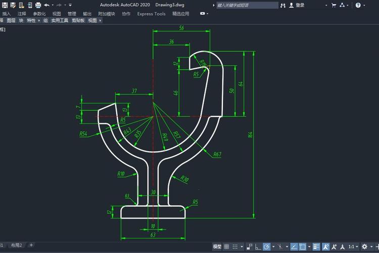 如何使用CAD2019绘制马桶的图形 - BIM,Reivt中文网