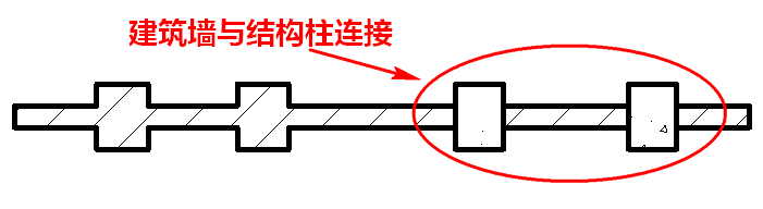 Revit中结构柱和建筑墙的连接.jpg